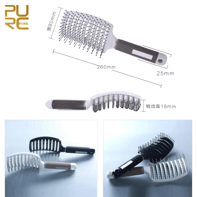 Hair Brush Keratin Complex Curved Vent Brush Creat Your Own Label Salon Equipment