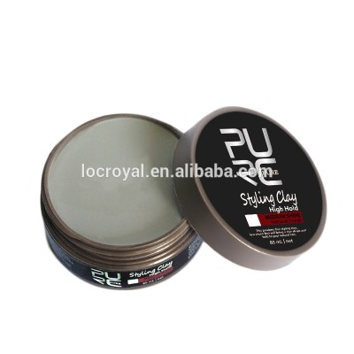 Low MOQ Private Label  hair styling high hold hair clay 80ml