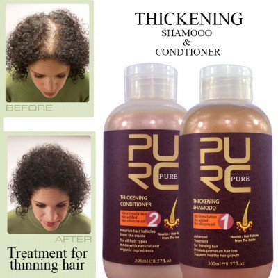 Private label thickening shampoo and conditioner stop hair loss naturally