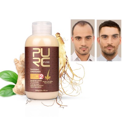 private label Hair care ginger hair growth shampoo natural anti loss treatment conditioner shampoo for thinning hair