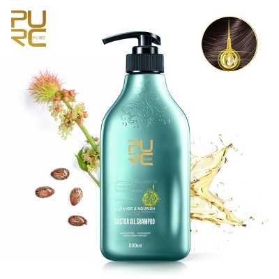 Low MOQ for private label help hair regrow castor oil shampoo